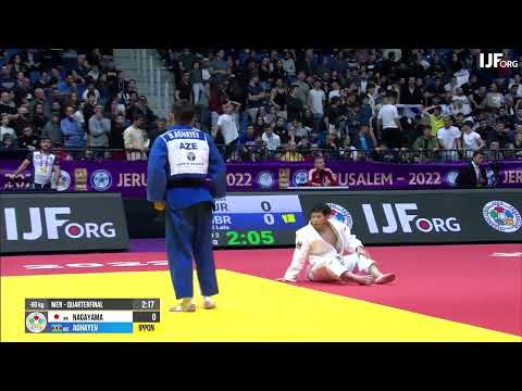 Masters 2022. 60 kg. Quarter-Final. NAGAYAMA Ryuju  JPN - AGHAYEV Balabay AZE