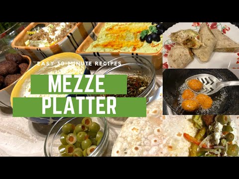 Easy Lebanese Mezze Platter Veg | Foodtopia Delicious Recipes in a Jiffy
