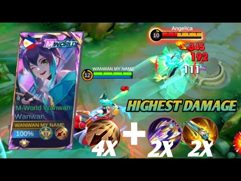 WANWAN HIGH DAMAGE BUILD!!!SUPER DEADLY BEST BUILD!!!