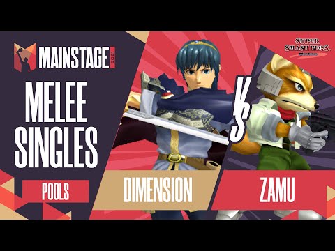 Zamu vs Dimension - Melee Singles: Pools - Mainstage 2021 | Fox vs Marth