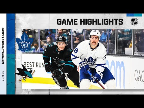 Maple Leafs @ Sharks 11/26/21 | NHL Highlights