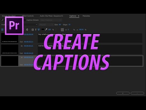 How to Create Captions and Subtitles in Adobe Premiere Pro CC (2017)
