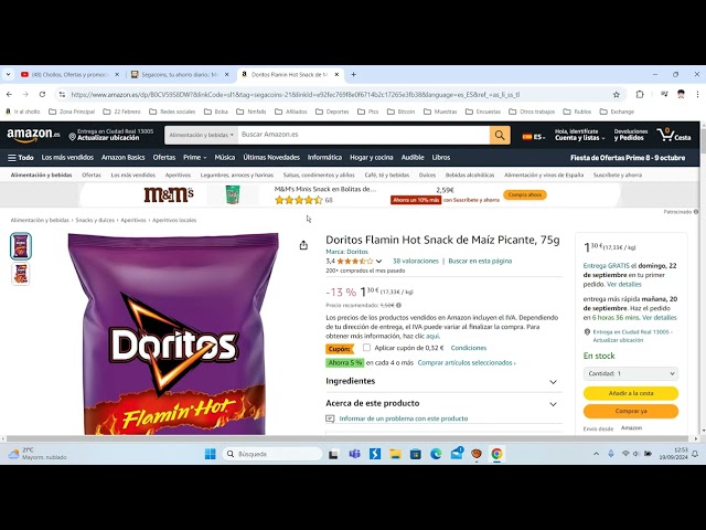 Vídeo relacionado con Doritos Flamin Hot, Snack de Maíz Picante, bolsa individual de aperitivo, 75 gr
