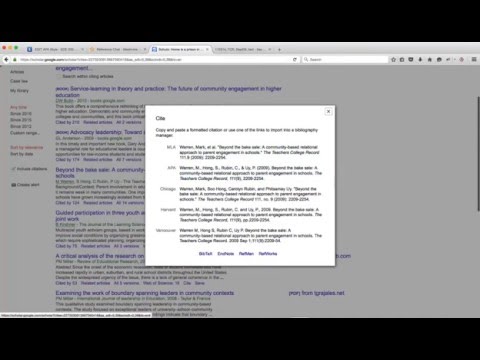 How To Get Citation From Google Scholar Suggested