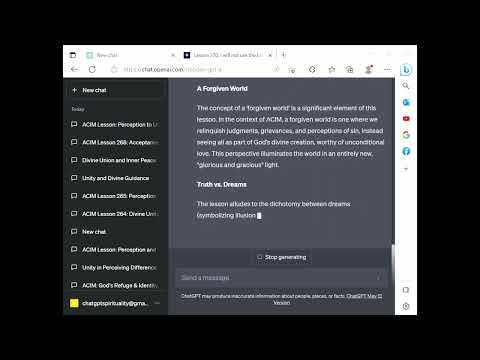 ChatGPT Spirituality ACIM Lesson 270 - I will not use the body’s eyes today