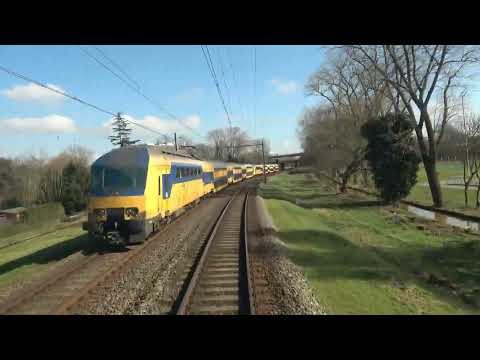 Train cab ride; Rotterdam, Waalhaven Zuid-Amsterdam, Houtrakpolder (20250302)