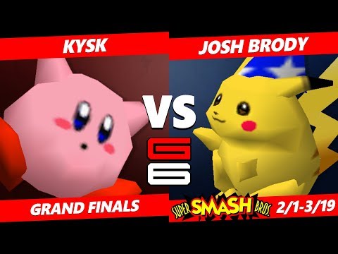Genesis 6 SSB64 - kysk (Kirby, Pikachu) Vs. FCK SPK Josh Brody (Pikachu)  Smash 64 Tournament GF