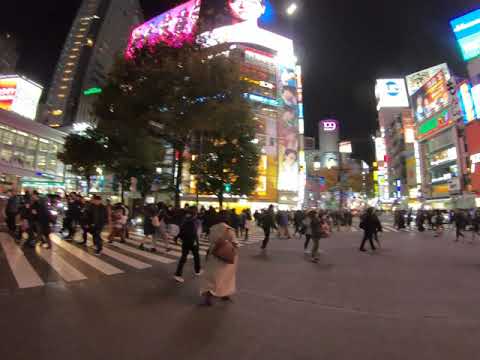 The famous Shibuya crossing in Tokyo