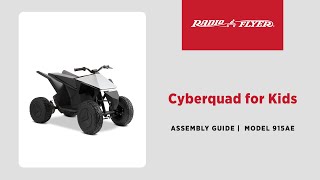 Cyberquad for Kids Assembly Video | Radio Flyer
