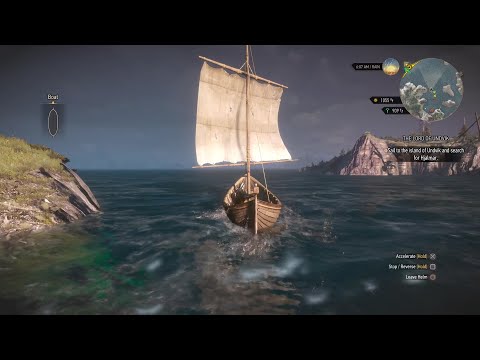 The Witcher 3 Pt. 129 - Side Quest: The Lord of Undvik Pt. 2 - Sail to the Isle of Undvik