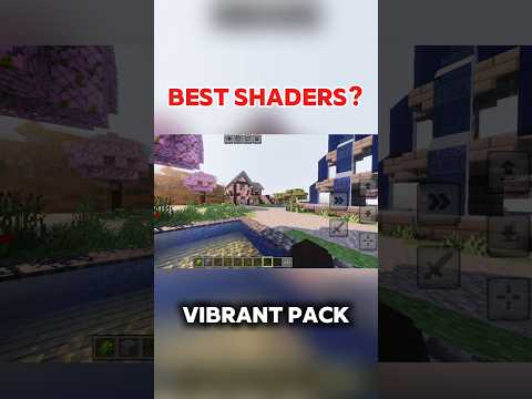 best shaders for mcpe 1.21+#shaders #mcpe #shorts #viral #rtx