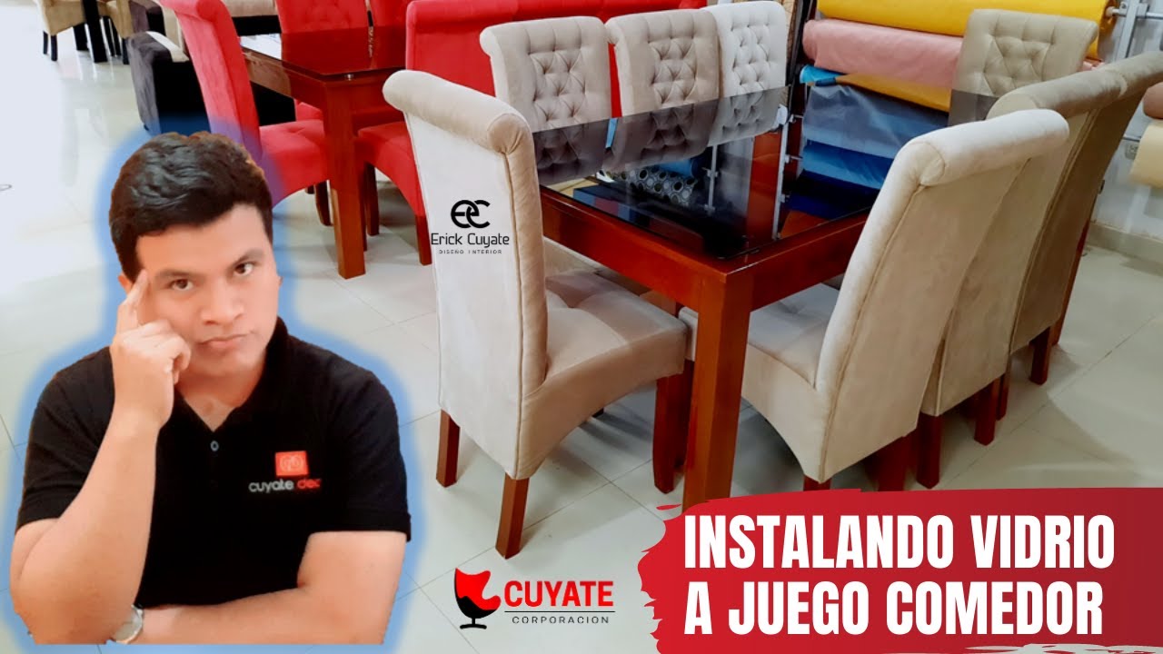 🏗Instalando vidrio a Juego Comedor🙋‍♂️🏭🛋