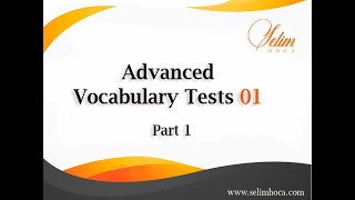 İleri Seviye İngilizce Kelime Testleri Test 1 Pa