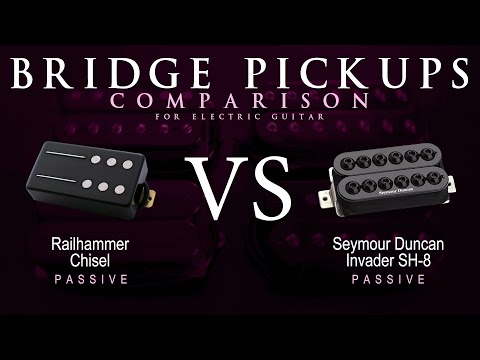 Railhammer CHISEL vs Seymour Duncan INVADER SH-8 - Passive Bridge Guitar Pickup Comparison Tone Demo