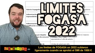 CUÁNTO PAGA FOGASA en 2022