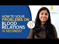 Aptitude Made Easy - How to solve Blood relation problems in seconds? Reasoning Math tricks