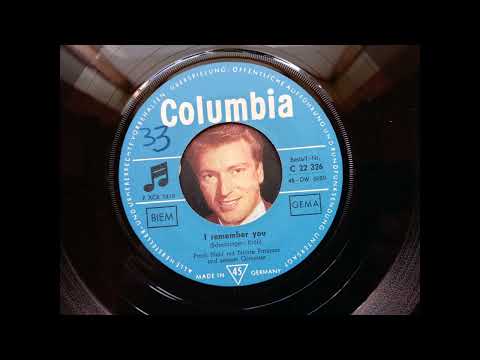 Frank Ifield - I Remember You (German Version) (1964 Columbia C 22 326 a-side) Vinyl rip