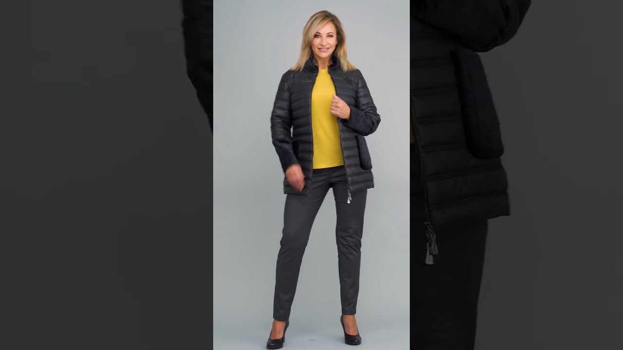 Odszyte.pl Kurtka z podwójnym rękawem i wstawkami z futra marki Salko