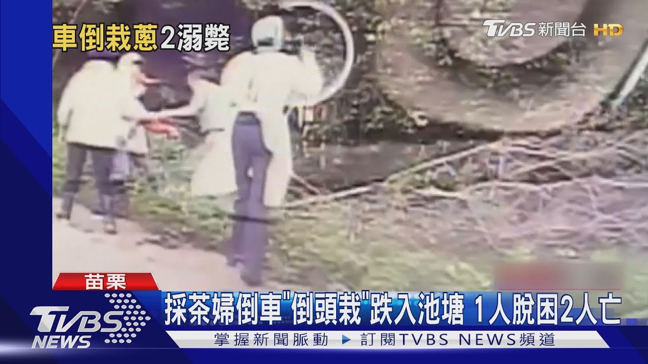 採茶婦倒車「倒頭栽」跌入池塘 1人脫困2人亡
