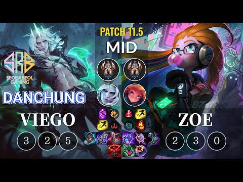 SRB Danchung Viego vs Zoe Mid - KR Patch 11.5