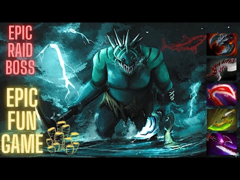 Tidehunter Carry NEW META 50% Smash Chance WTF Dota2 ? Рыба отрывает лицо вражескому кору LATE GAME