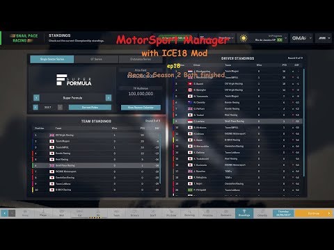 MotorSport Manager with ICE18 Mod ep18 Race 2 season 2