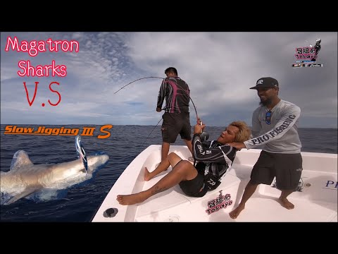Slow Jigging lll  （S）VS Maldives Deep Sea Megatron Sharks Full Video