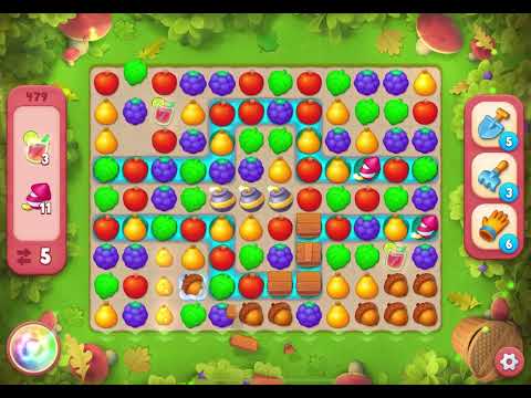 Gardenscapes Level 479 Hard NO BOOSTERS