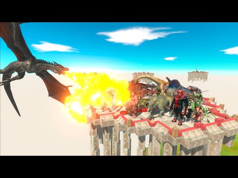⚡ Dragon DEATH RUN on Sky Islands - 🦖 Animal Revolt Battle Simulator 🦕