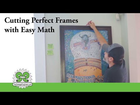 Cutting Picture Frames with Easy Math to measure exact frame lengths