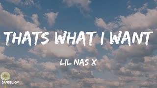 THATS WHAT I WANT - Lil Nas X (Lyrics)