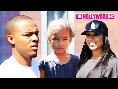Bow Wow & Joie Chavis Meet Up To Exchange Their Daughter Shai Moss At Maxfield In West Hollywood, CA