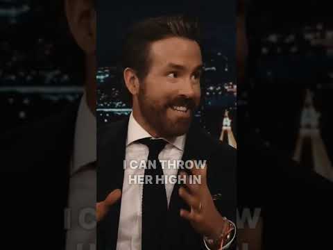 Ryan Reynolds THROWS his KIDS in the AIR!😳😂… #funny #interview #shorts #entertainment