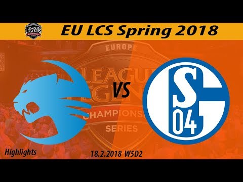 S04 vs ROC Highlights EU LCS Spring 2018 W5D2 Schalke 04 vs ROCCAT 18 2 2018