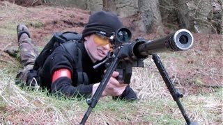 preview picture of video 'Airsoft M60, Ares Intervention, Tokyo Marui VSR Section8 Scotland'