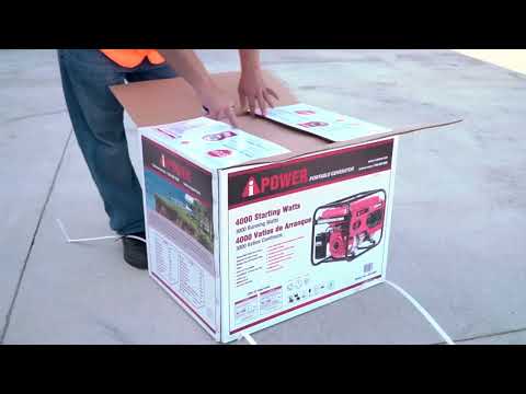 A iPower AP5000 and AP4000; Unbox and Starting Your New Generator