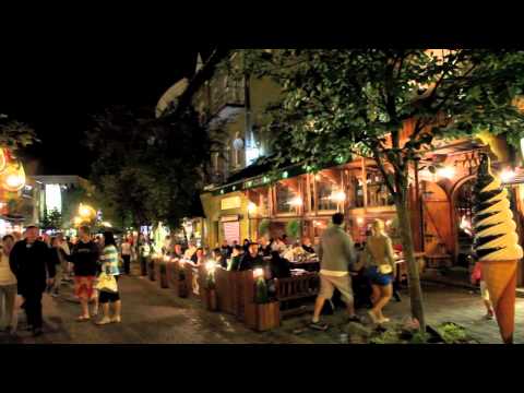 Letnie Krupówki nocną porą