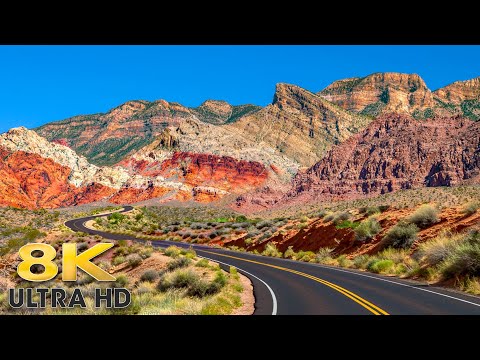 The Ultimate Vegas Scenic Drive - Red Rock Canyon 8K