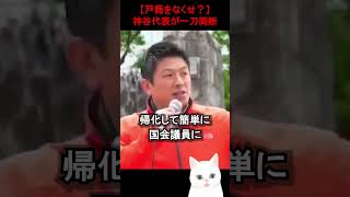 【必見】戸籍廃止論に神谷代表が3つの反論