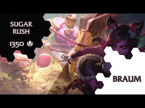 ► Sugar Rush Braum ◀ League of Legends Skin Spotlight