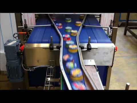 Convergeur alterné, équilibré, à étoiles motorisées pour des produits cylindriques_3