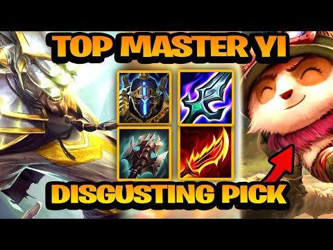 TOP MASTER YI DESTROYED THE TEEMO THROUGH PATIENCE