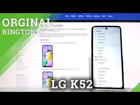 Check Ringtone List in LG K52 – Available Ringtones