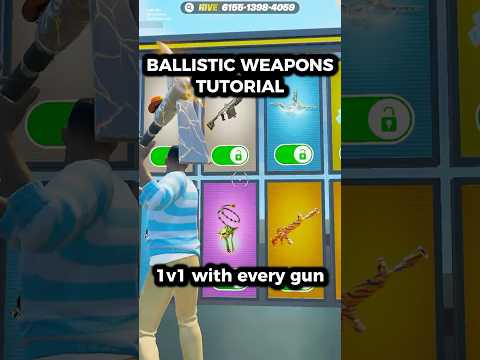 How To UNLOCK the BALLISTIC WEAPONS in 1v1 with every GUN!