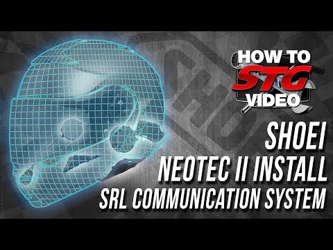 Shoei Neotec II Sena SRL Communicator Install | Sportbiketrackgear.com