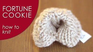 How to Knit a Fortune Cookie: Chinese New Year