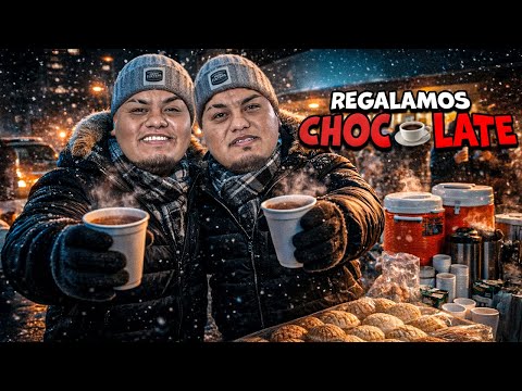 REGALANDO chocolate, pan y café ☕️ a 2° BAJO CERO 🥶 - Gemelos Pantera