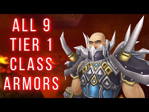 All 9 Tier 1 Class sets - Transmog