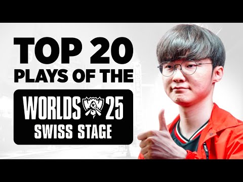 Top 20 Plays of Swiss Stage | Worlds 2025 Highlights