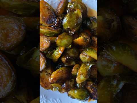 HONEY CHILI BUTTER BRUSSEL SPROUTS 😋